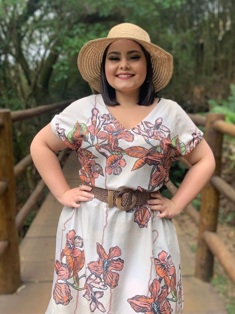 Vestido Curto Samira Estampa Itacolomi