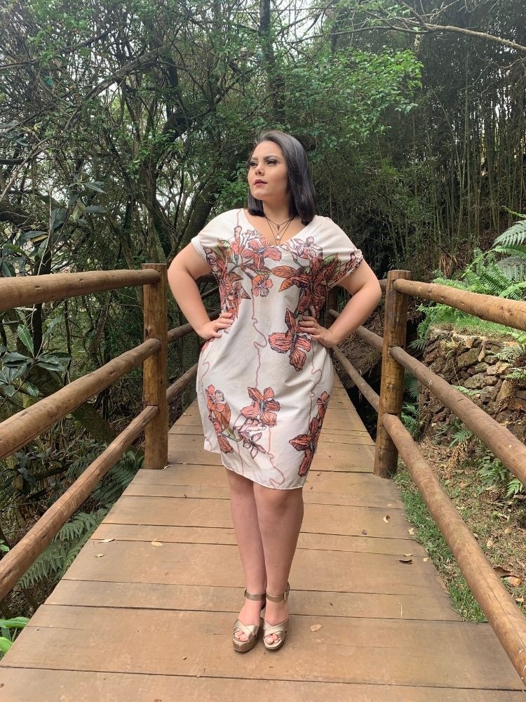 Vestido Curto Samira Estampa Itacolomi
