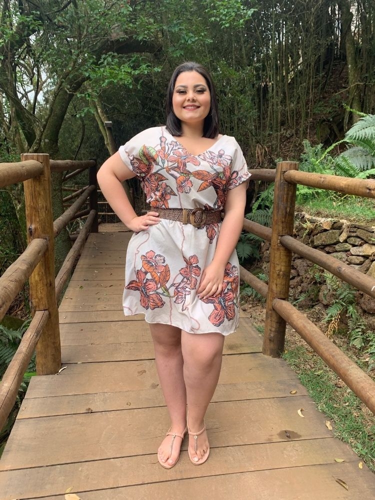 Vestido Curto Samira Estampa Itacolomi