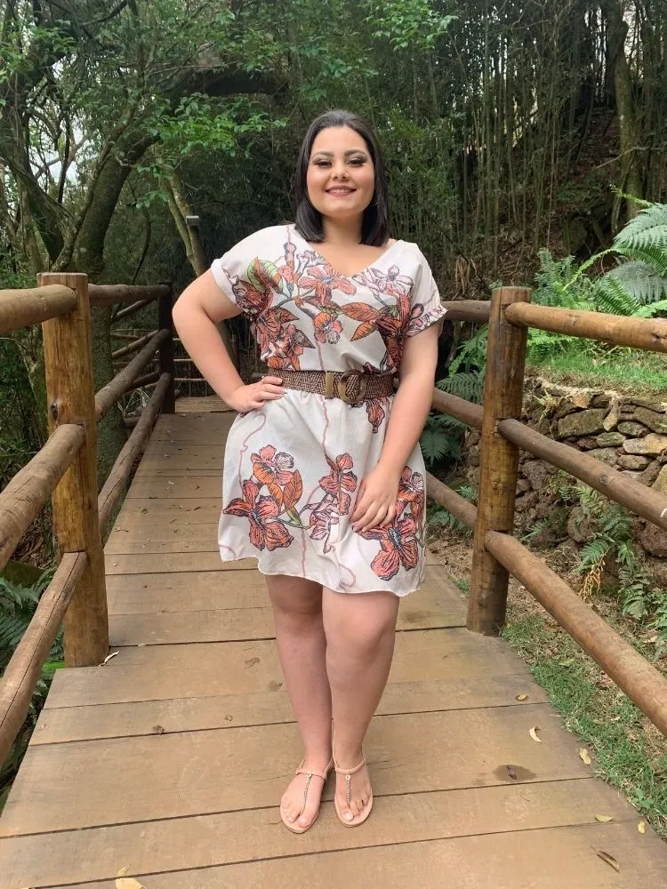 Vestido Curto Samira Estampa Itacolomi