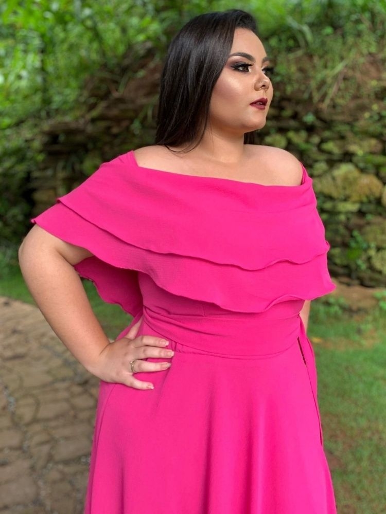 Vestido Honeymoon Pronta Entrega Rosa Pink