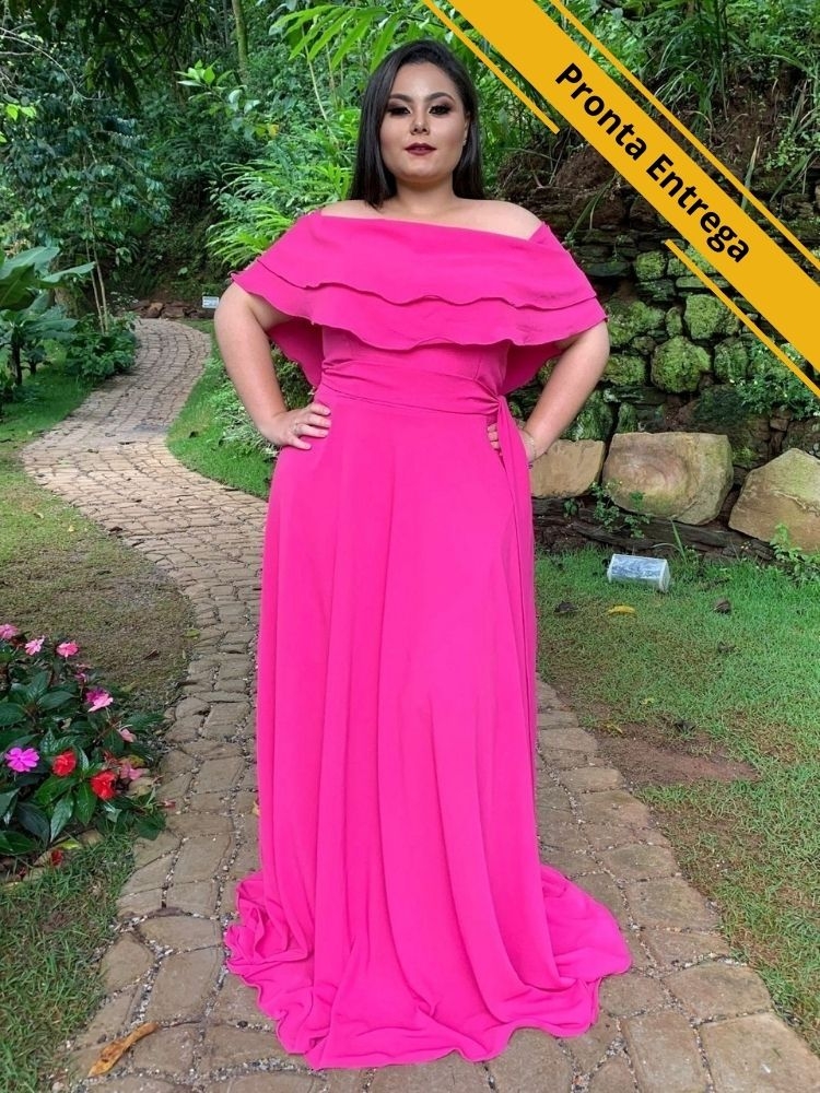 Vestido Honeymoon Pronta Entrega Rosa Pink