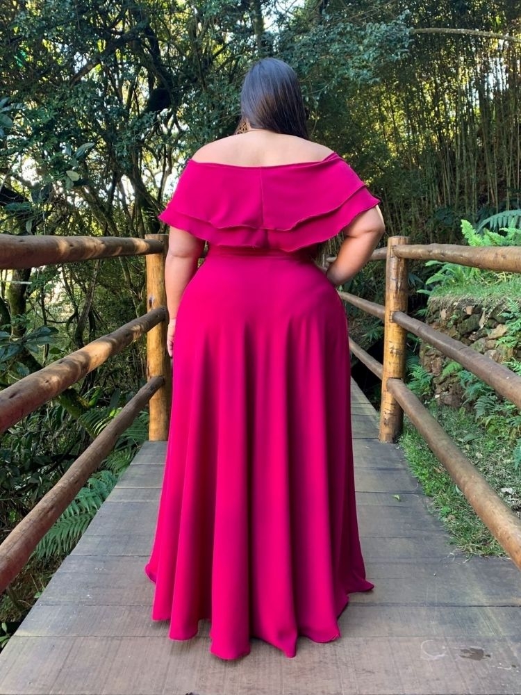 Vestido Honeymoon Pronta Entrega Pink Strong