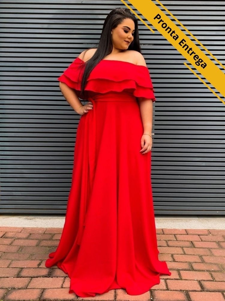 Vestido Honeymoon Pronta Entrega Vermelho