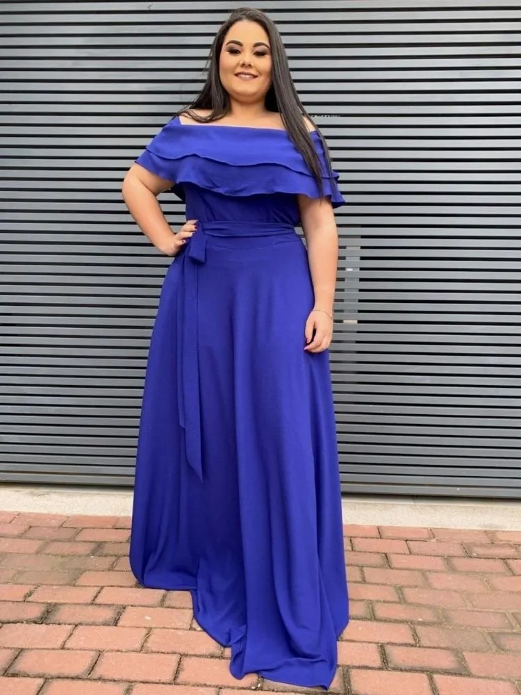 Vestido Honeymoon Pronta Entrega Azul Royal