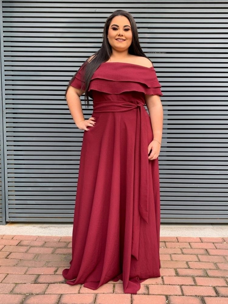 Vestido Honeymoon Pronta Entrega Marsala