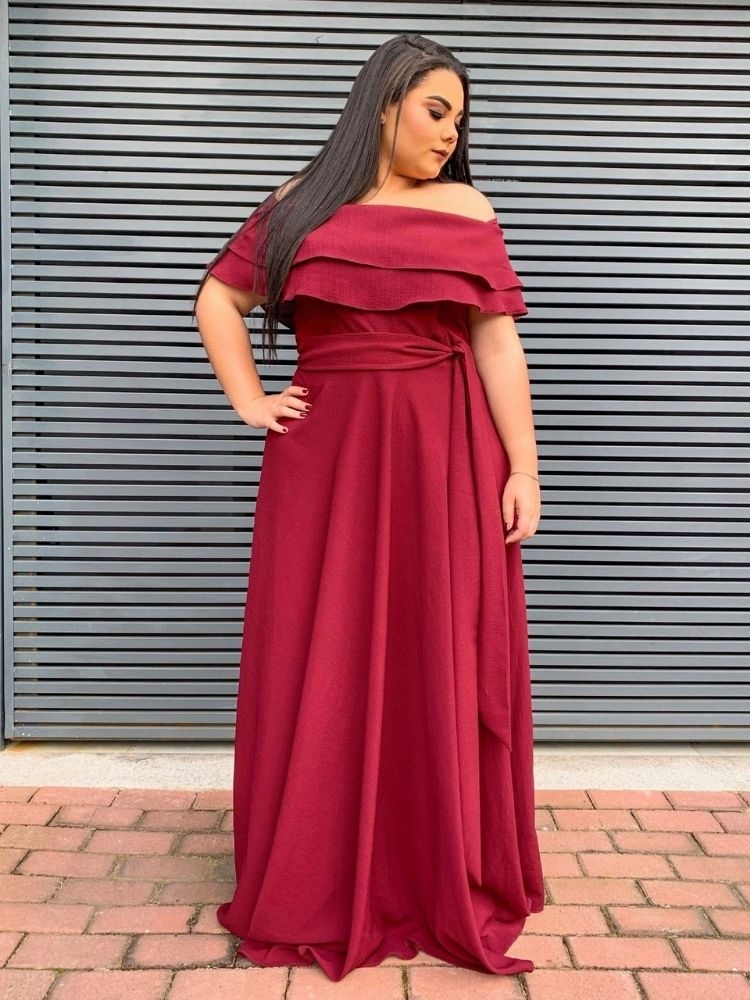 Vestido Honeymoon Pronta Entrega Marsala