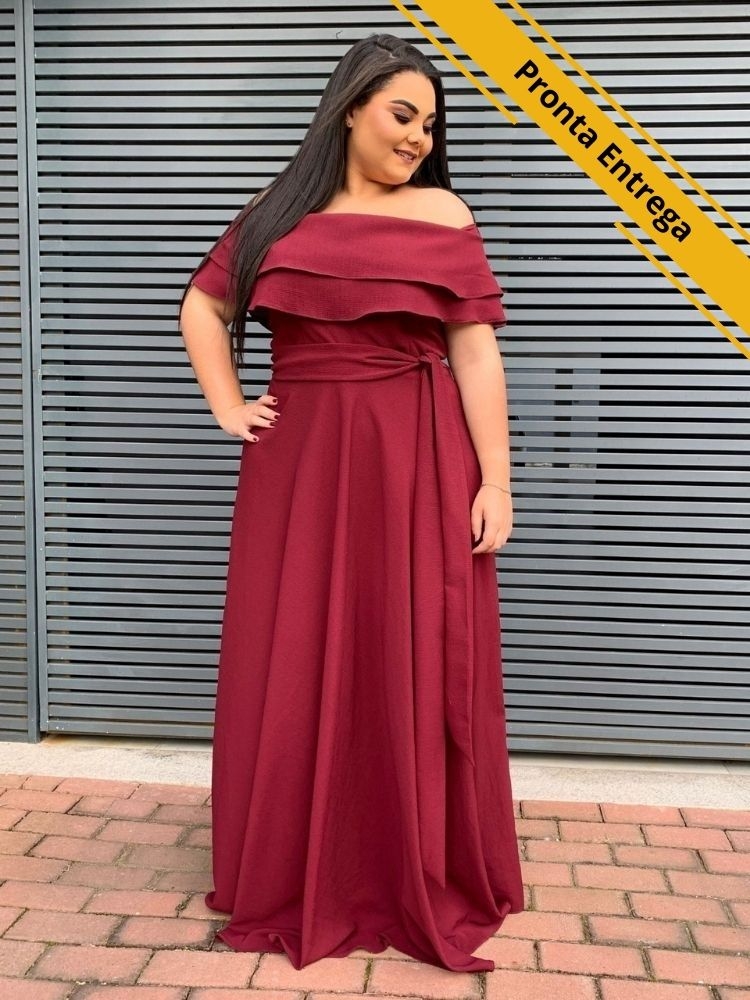 Vestido Honeymoon Pronta Entrega Marsala