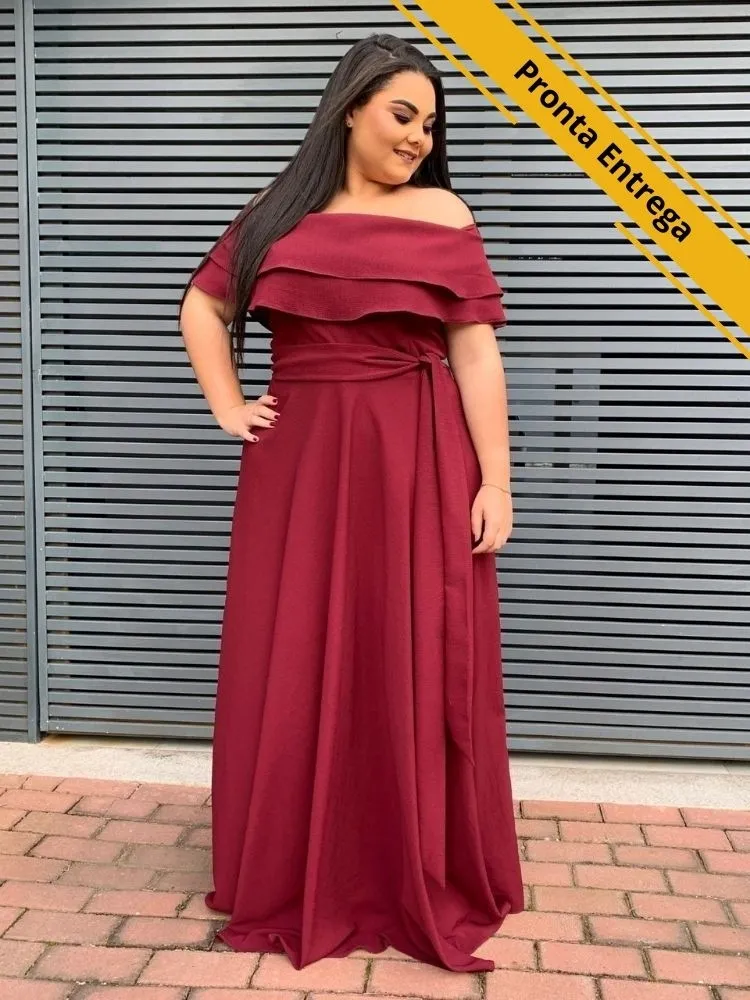 Vestido Honeymoon Pronta Entrega Marsala