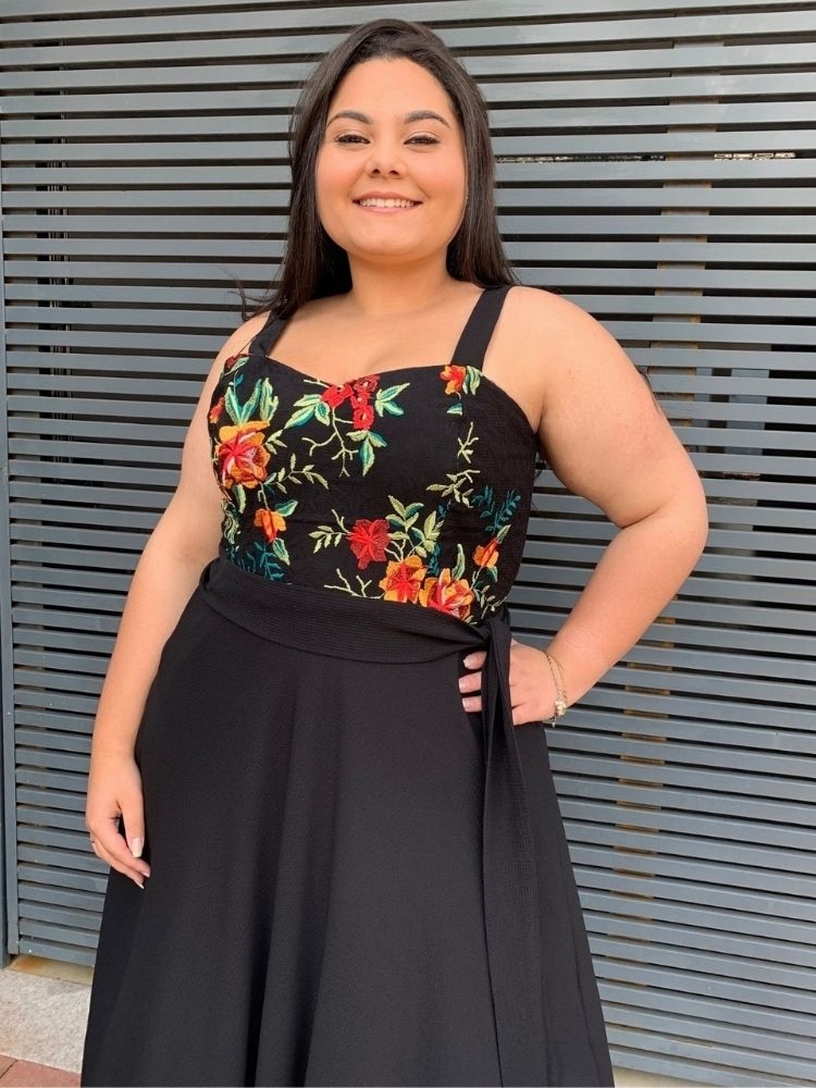 Vestido Madri Pronta Entrega Preto