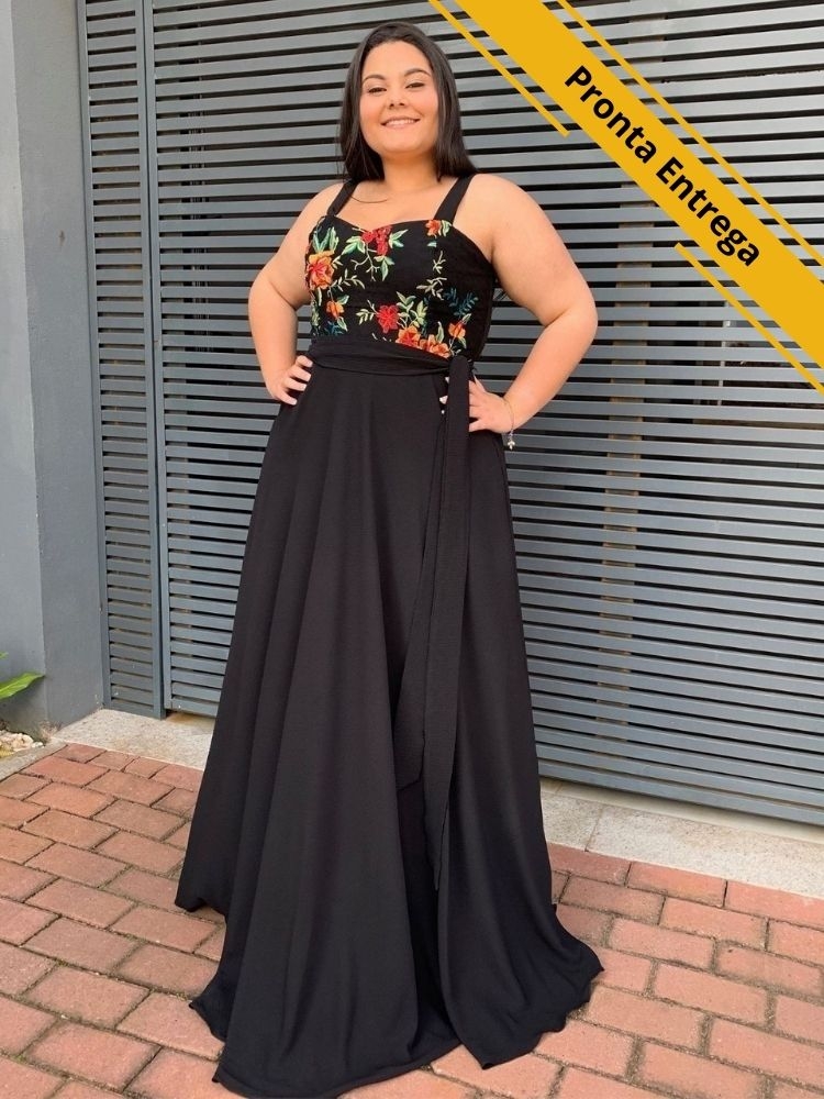 Vestido Madri Pronta Entrega Preto