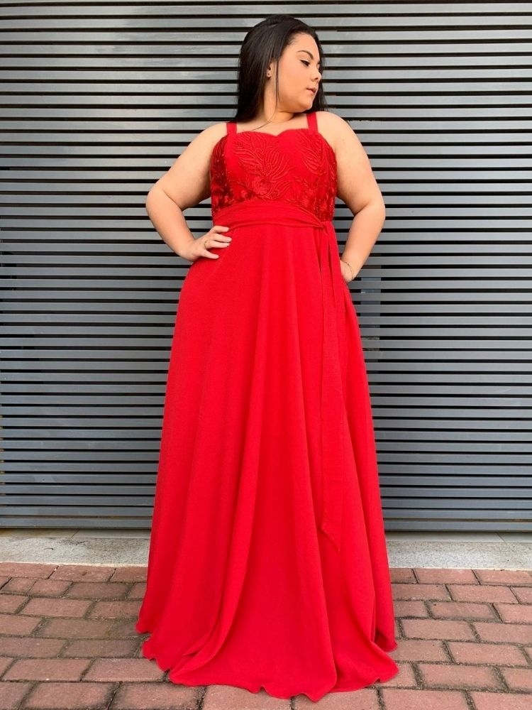 Vestido Madri Pronta Entrega Vermelho