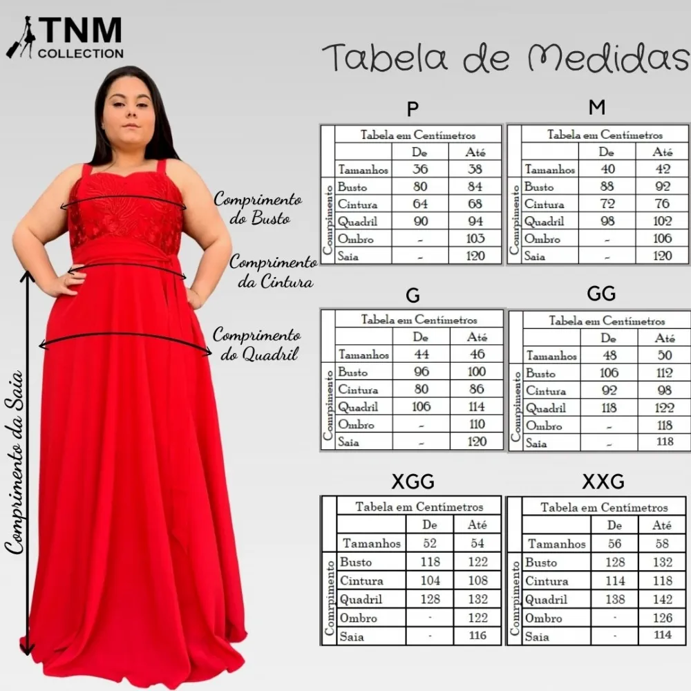 Vestido Madri Pronta Entrega Vermelho