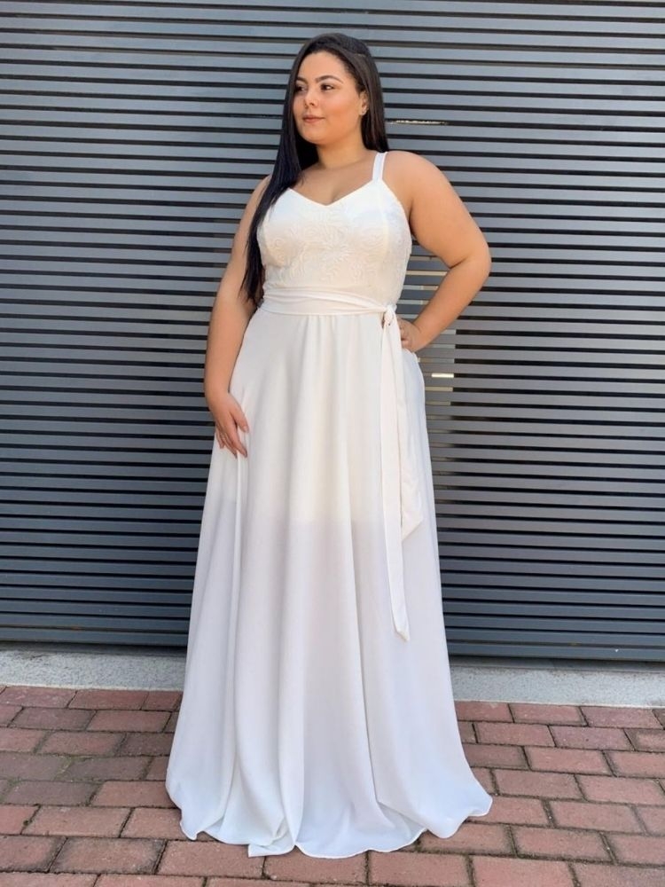 Vestido Madri Pronta Entrega Branco Off