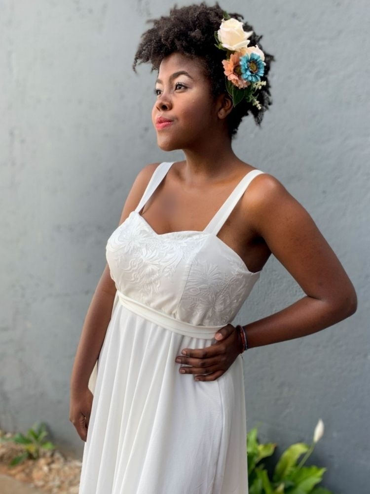 Vestido Madri Pronta Entrega Branco Off