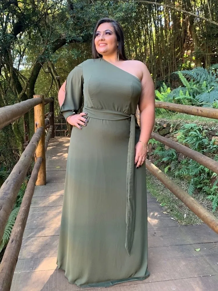 Vestido Nara Pronta Entrega Verde Militar