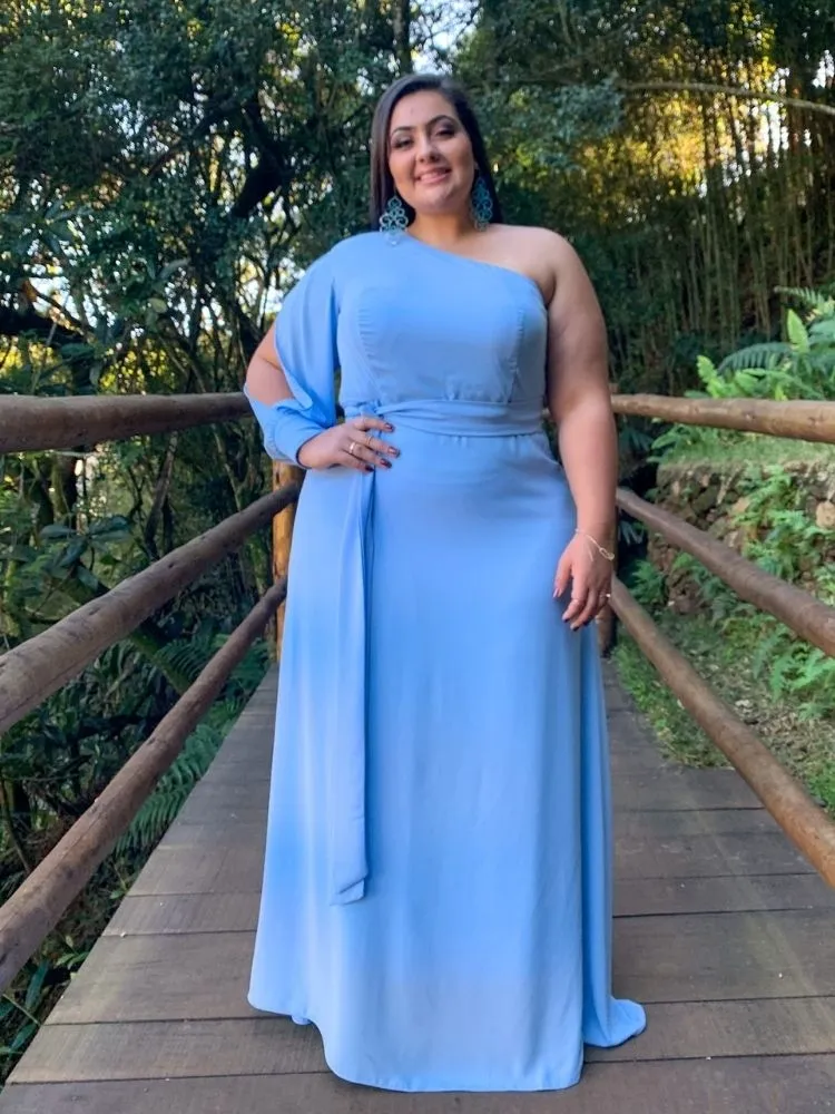 Vestido Nara Pronta Entrega Azul Serenity