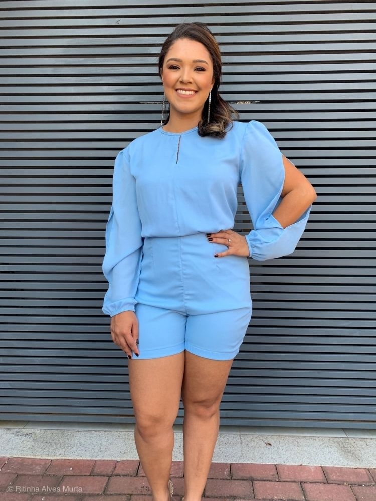 Vestido Sublime Pronta Entrega Azul Serenity