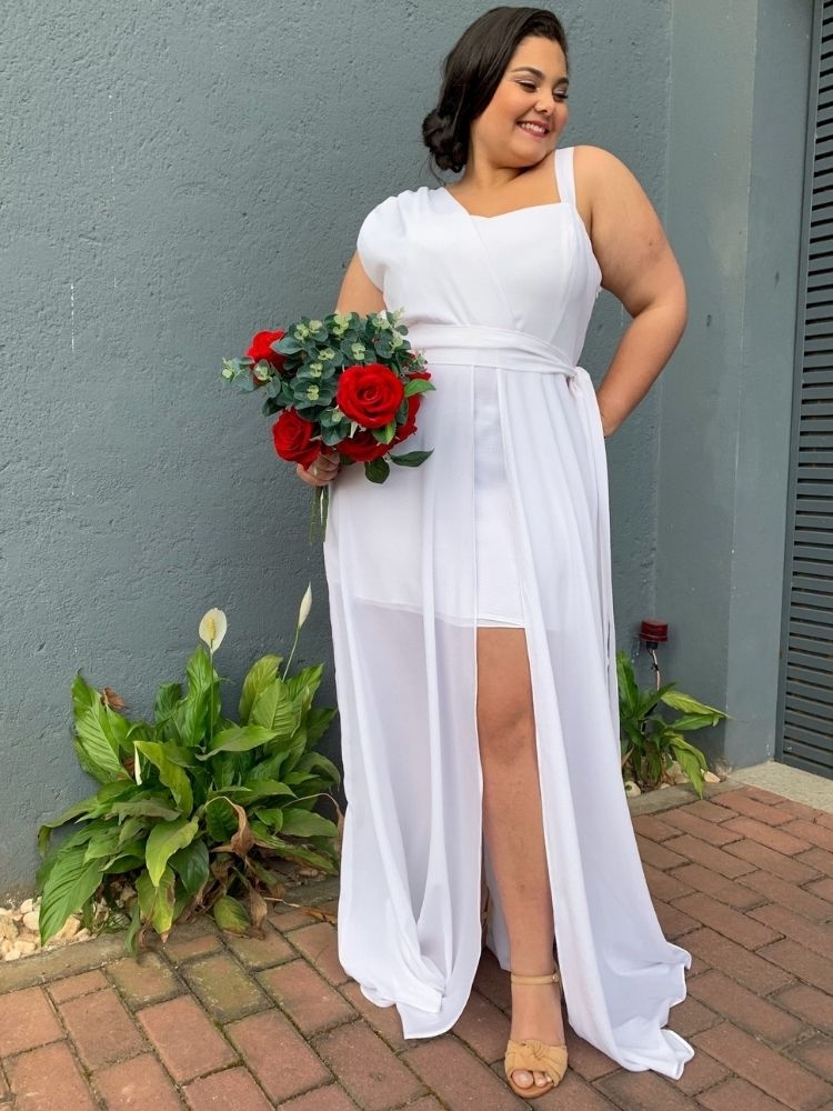 Vestido Areta Pronta Entrega Branco
