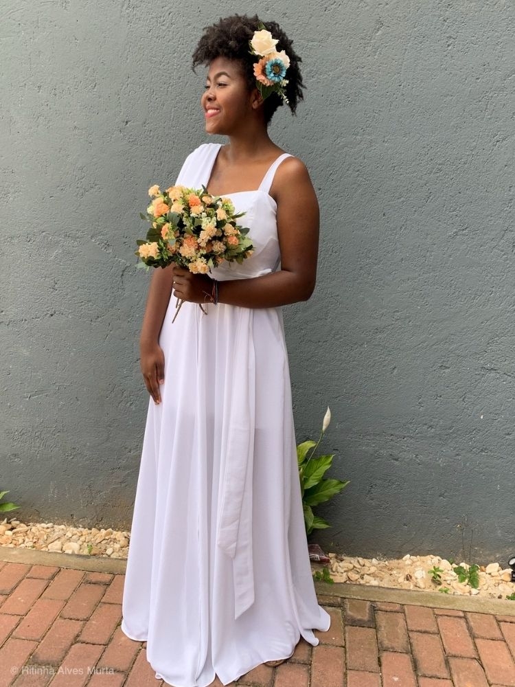 Vestido Areta Pronta Entrega Branco