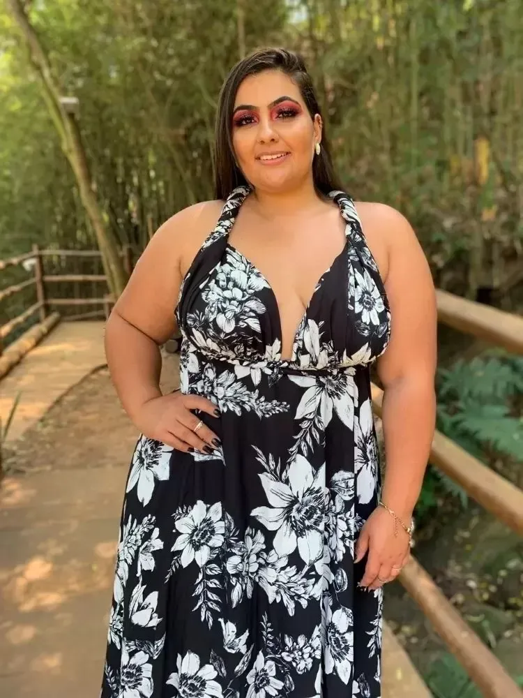 Vestido Anathan Pronta Entrega Estampado Preto