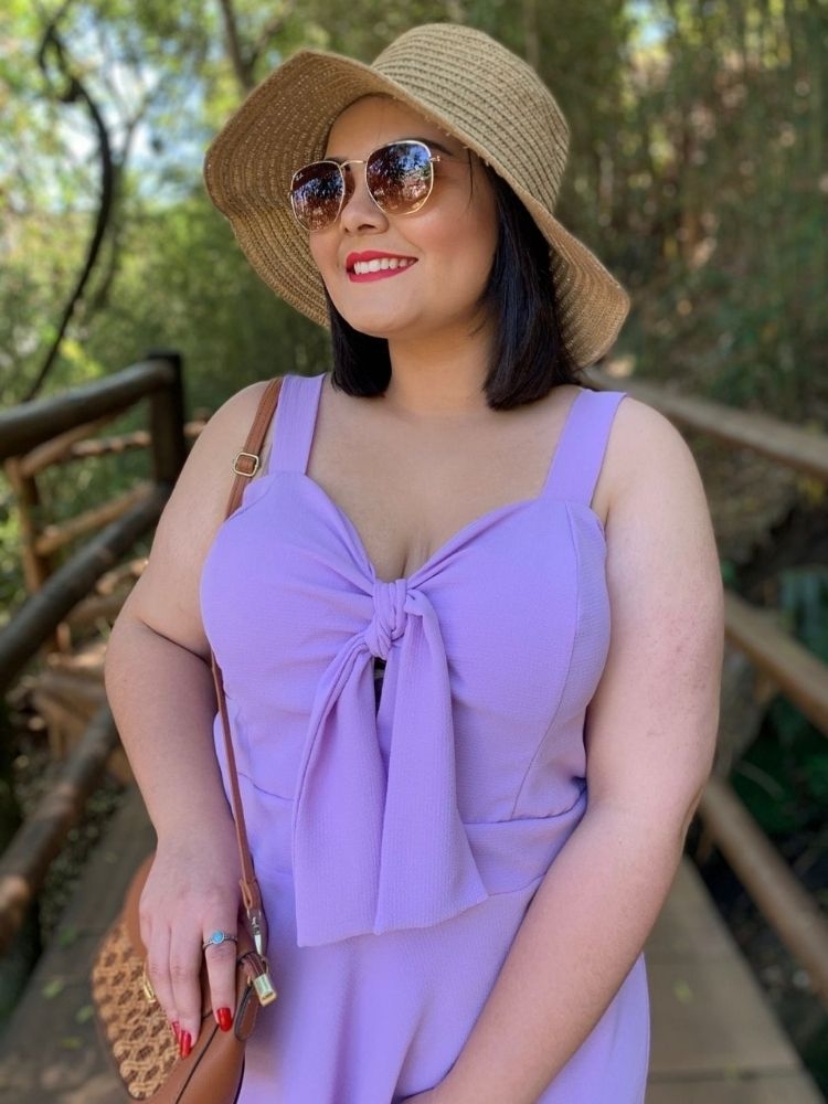 Vestido Naninha Curto Pronta Entrega Lilás