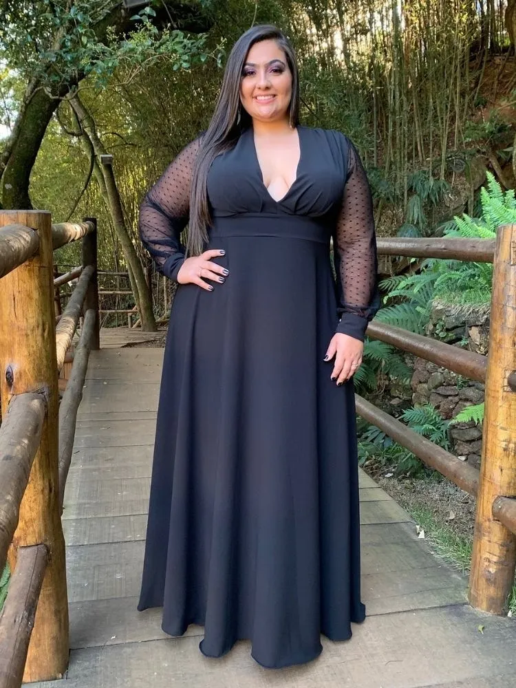 Vestido Caroline Pronta Entrega Preto