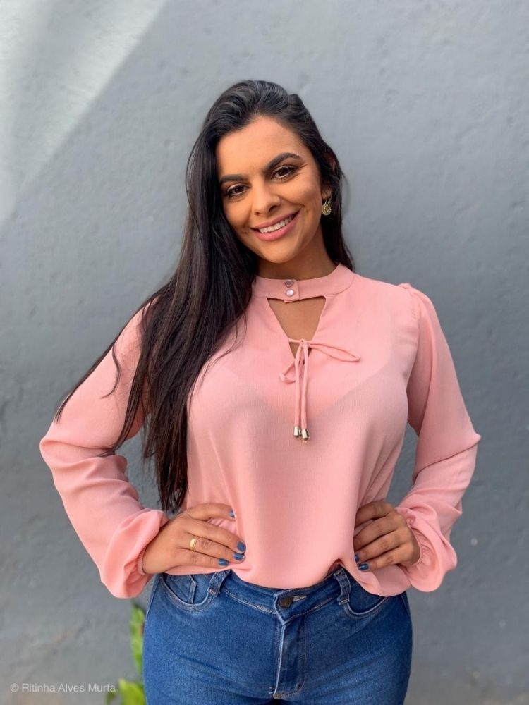 Blusa de gola Veneza