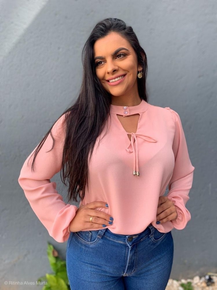 Blusa de gola Veneza