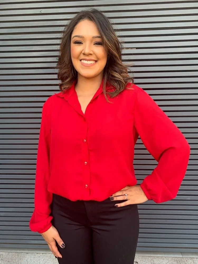 Blusa Colarinho TNM Collection Vermelho
