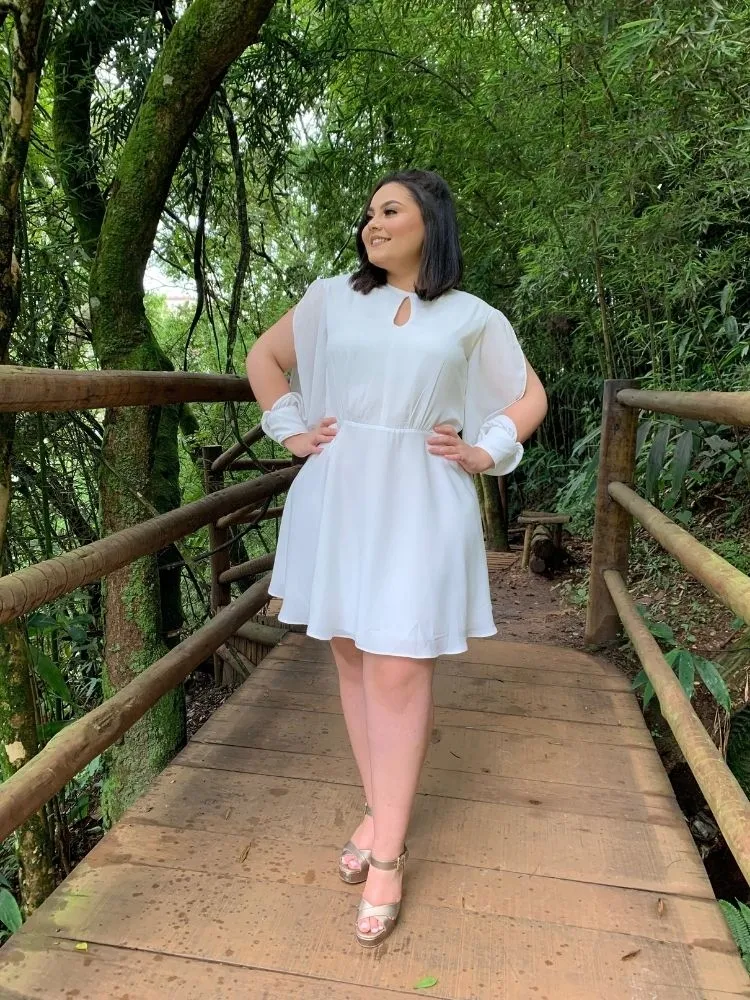 Vestido Curto Kate Off White