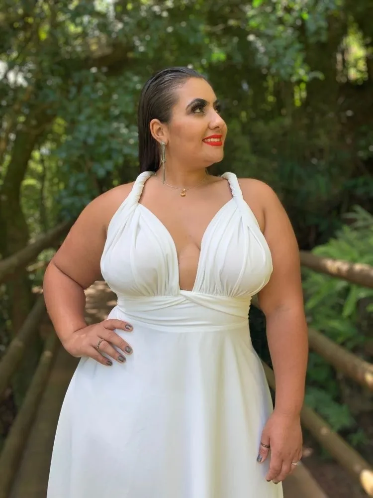 Vestido Curto Multiformas Anathan Branco Off
