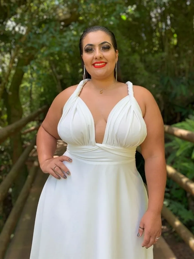 Vestido Curto Multiformas Anathan Branco Off