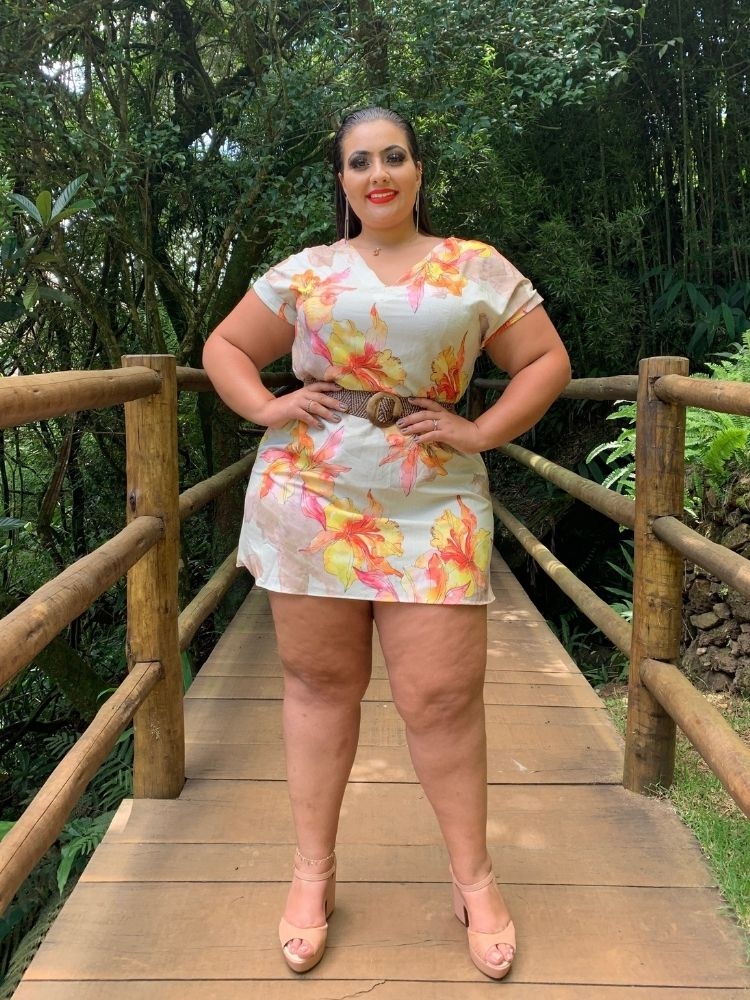 Vestido Curto Samira Estampa Floral
