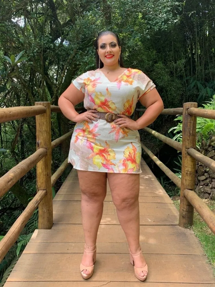 Vestido Curto Samira Estampa Floral