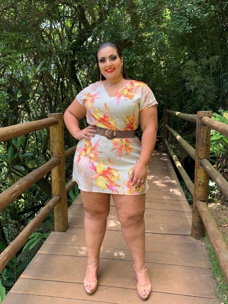 Vestido Curto Samira Estampa Floral