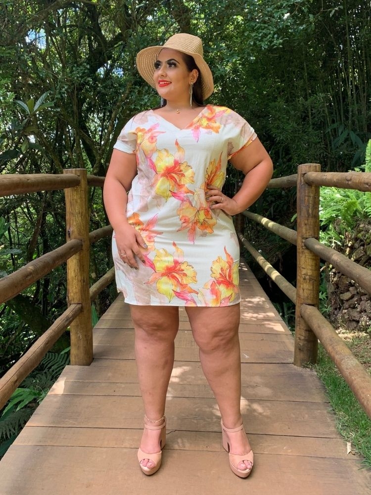 Vestido Curto Samira Estampa Floral