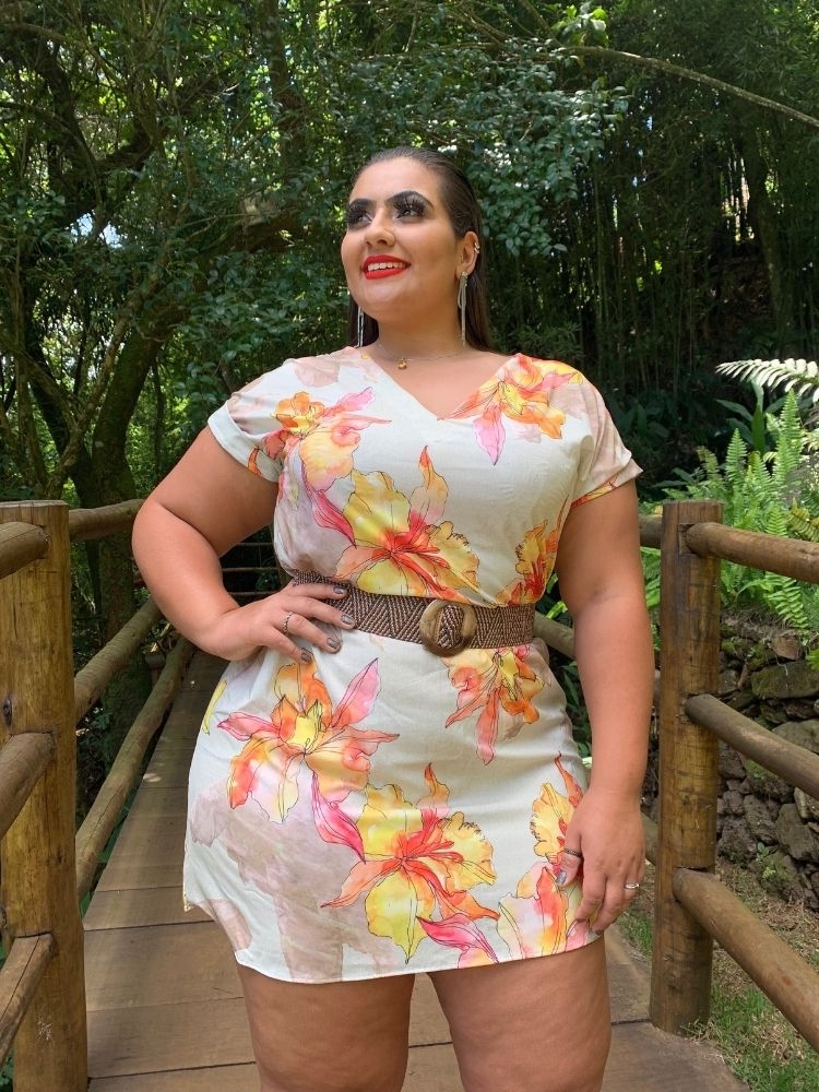 Vestido Curto Samira Estampa Floral