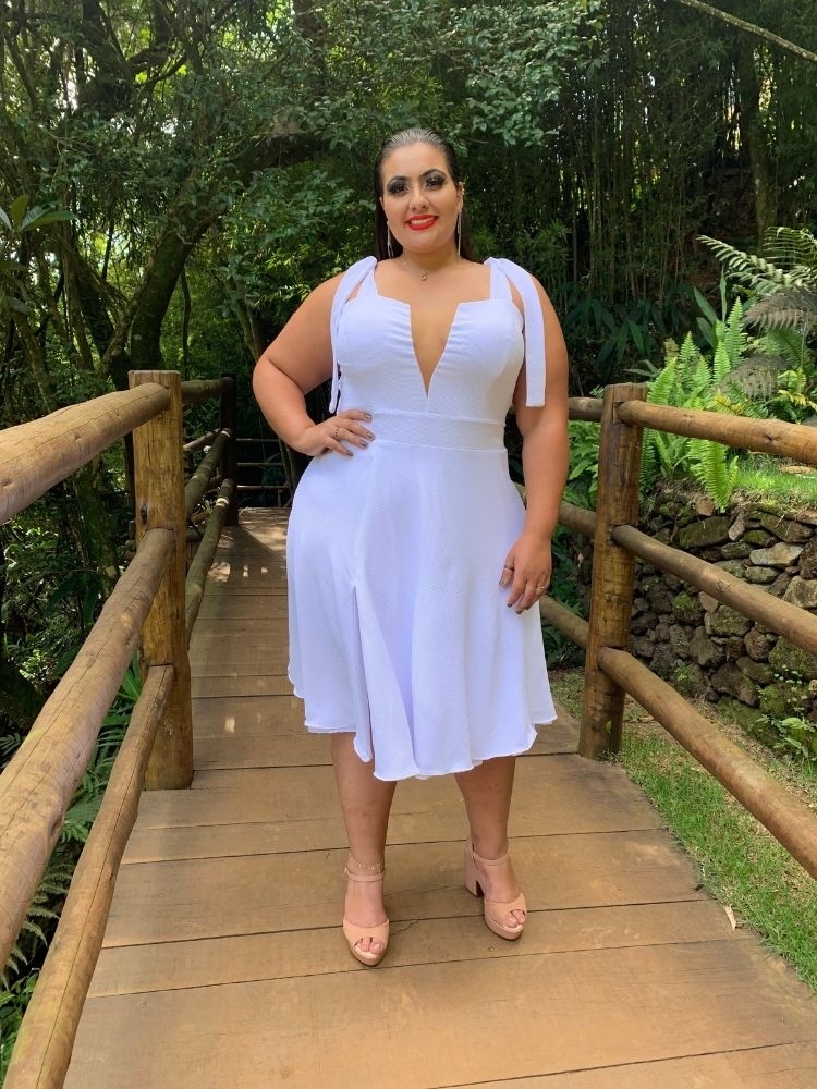 Vestido Curto Ana Julia Branco