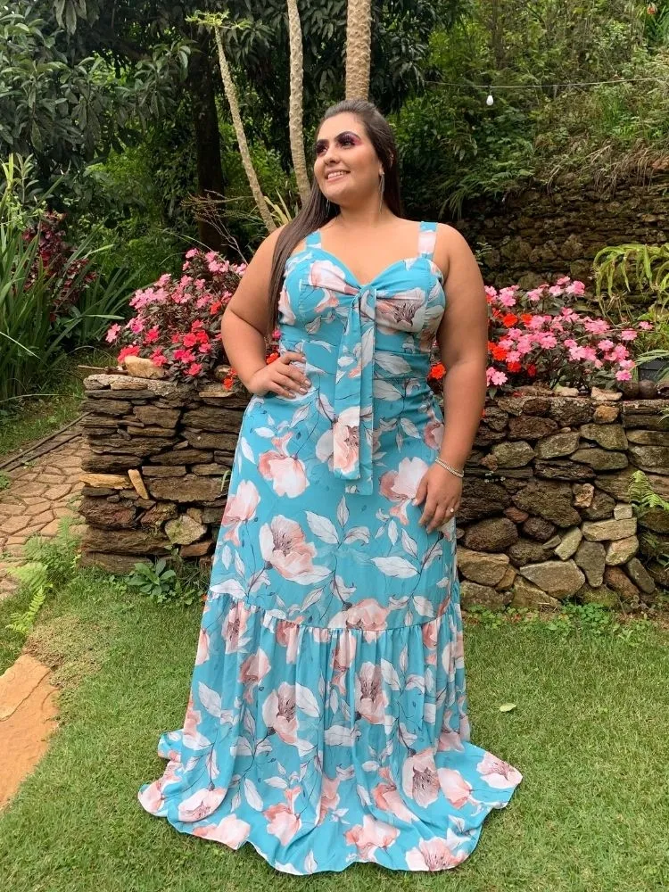 Vestido de Festa Estampado Naninha