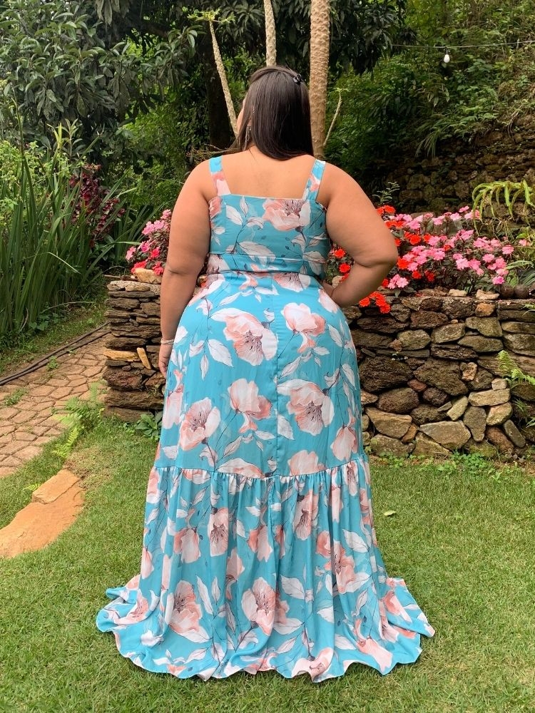 Vestido de Festa Estampado Naninha