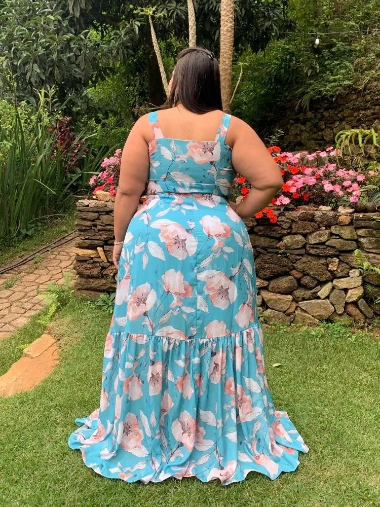 Vestido de Festa Estampado Naninha
