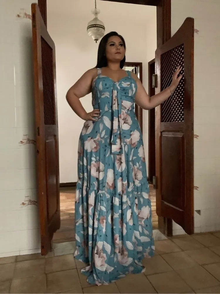 Vestido de Festa Estampado Naninha