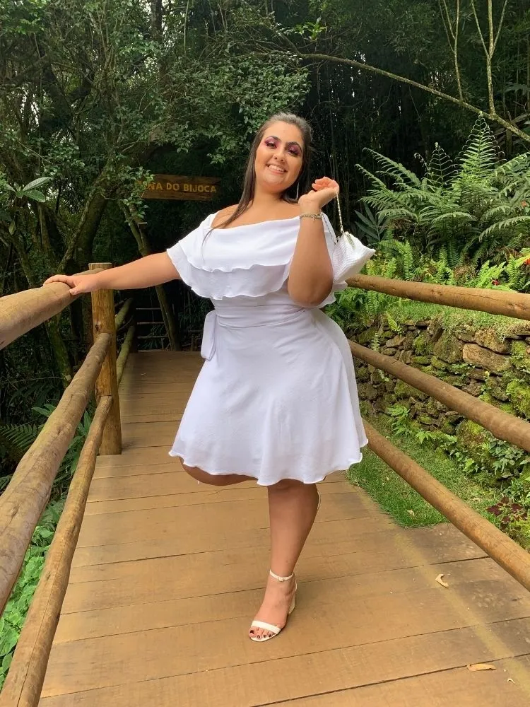 Vestido Honeymoon Curto Branco