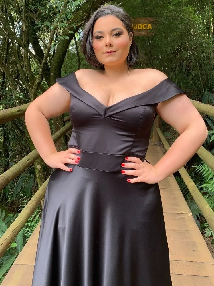 Vestido Longo Madrinha de Casamento Vanessa Sem Fenda