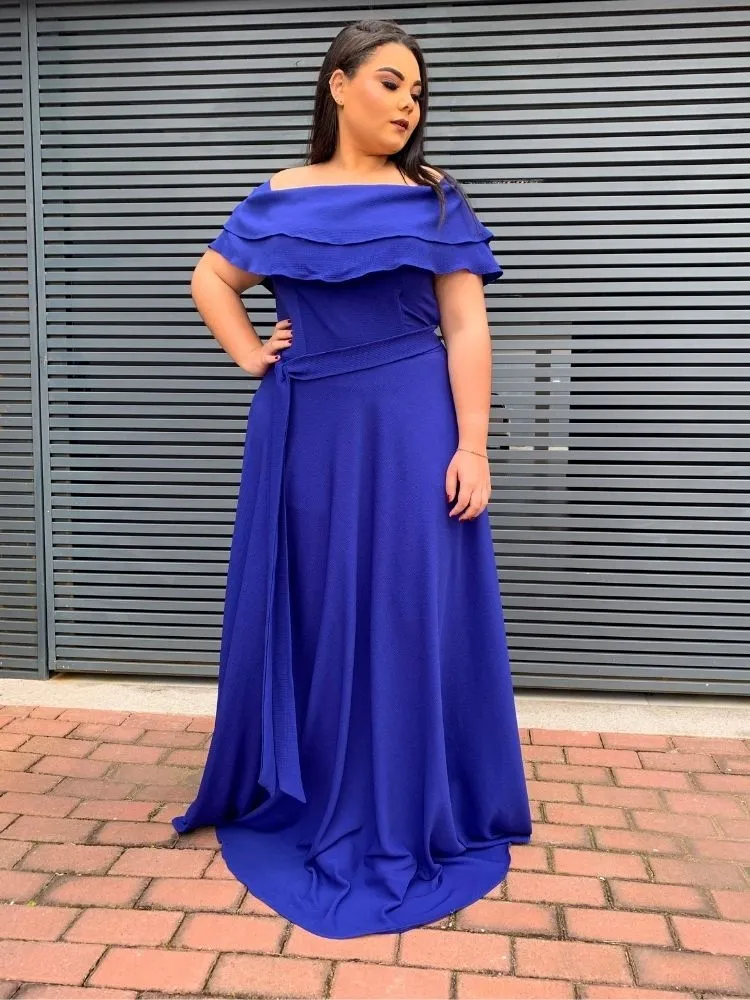 Vestido Madrinha de Casamento Azul Royal Honeymoon