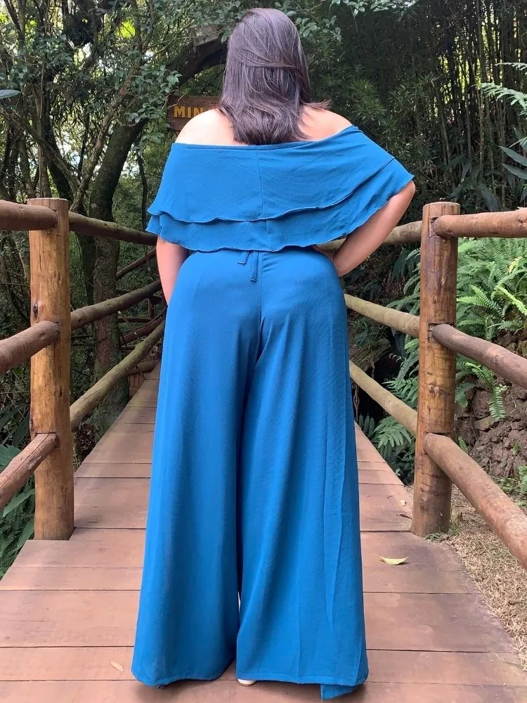 Calça Envelope Azul Turquesa TNM Collection