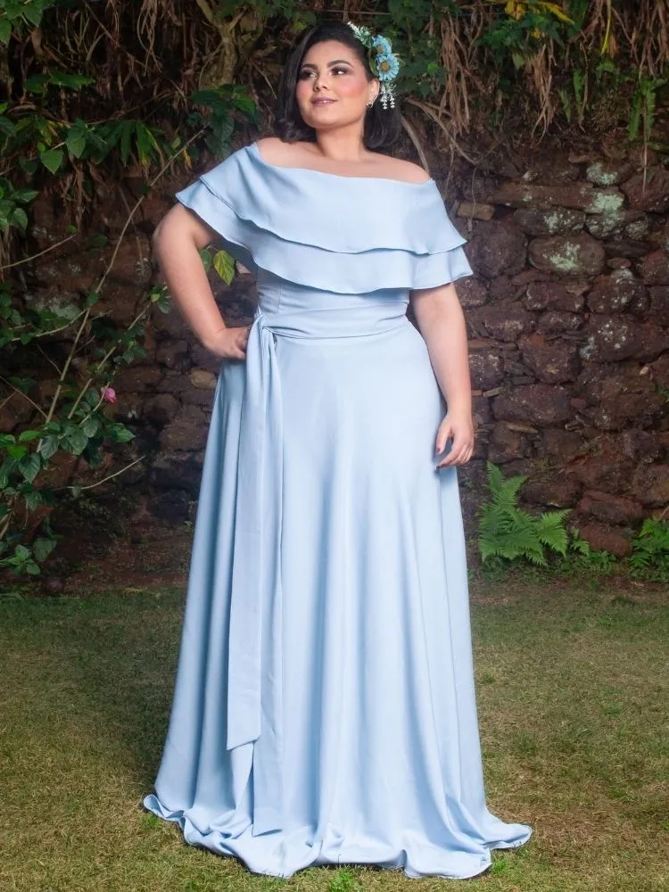 Vestido Madrinha de Casamento Azul Serenity Honeymoon