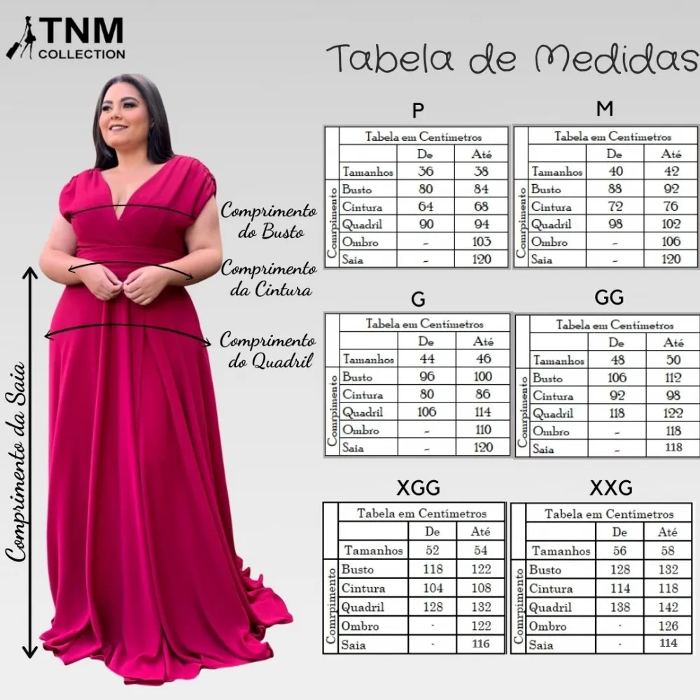 Vestido Longo Madrinha da Casamento Pink Strong Plus Size Alice Fan