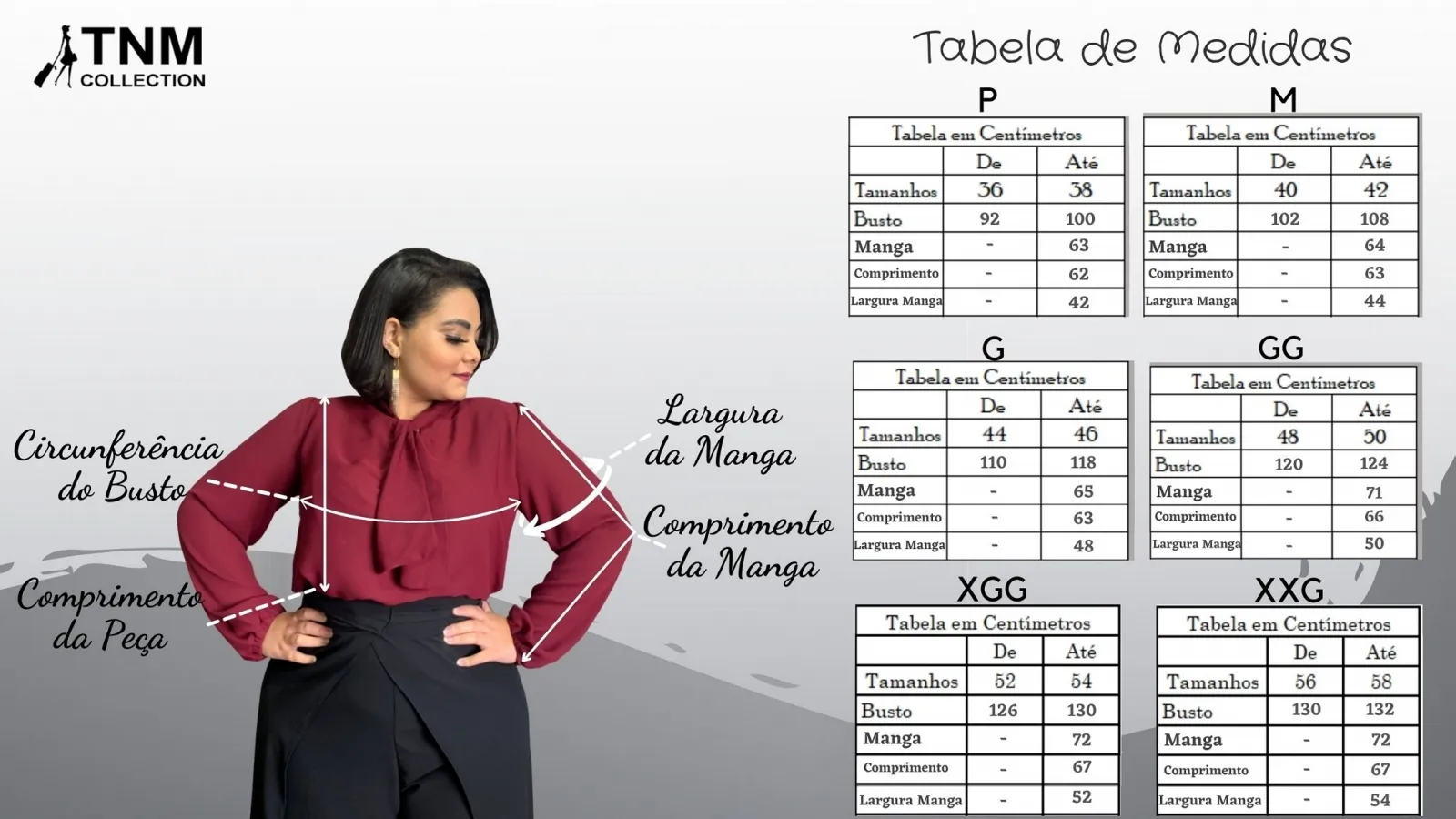 Blusa Gola Laço TNM Collection Marsala